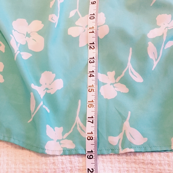 Kismet Mint Green Floral Ruffle Dress XL - Picture 4 of 5